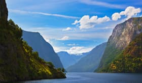 Windstar Cruises Fjord Naeroyfjord in Norway 