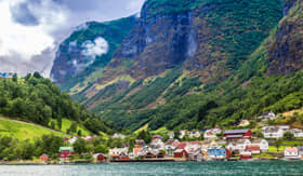 Windstar Cruises the Old Town pier architecture of Bryggen in Bergen Norway