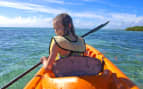 young girl kayaking Royal Caribbean Bahamas Cruise