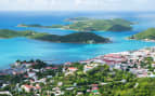 Aerial view of the Island of St. Thomas USVI Char