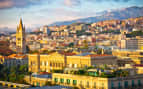 Sunset over Messina, Italy