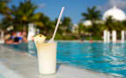 Pina colada drink Caribbean Carnival Cruises