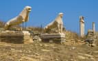 Ancient lions of Delos Cunard Line Europe