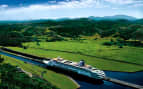 Holland America ship enters the Panama Canal