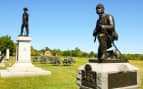 A Civil War battlefield in Gettysburg