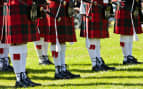 Scottish kilts during Highland Games