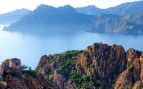 Corsica island coastline Calanche Sesaburn Europe