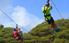 Ziplining in San Juan