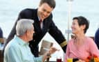 Attentive staff at breakfast on Viking Egil