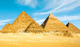 Pyramids of Egypt in Giza