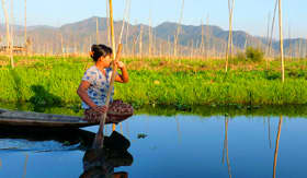 Inle Lake in Myanmar