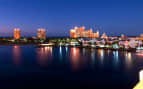 Atlantis Resort at night Carnival Cruises Bahamas