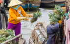 Floating market in Vietnam