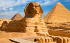 Great Sphinx and Pyramids in Egypt