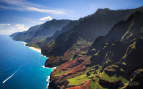 Na Pali Coastline on the Hawaiian island of Kauai