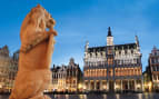 Lion statue in Brussels Belgium