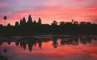 Angkor Wat, Cambodia at sunset