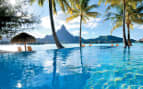 View of Bora Bora from an infinity pool