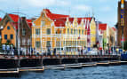 Colorful buildings light up Curaçao