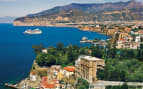 Princess cruise ship sailing past Sorrento, Italy 