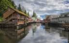 Ketchikan Alaska picturesque town view