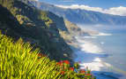 Mountains and Ocean on Northern Coast of Madeira