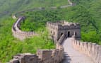 The Great Wall of China in summer