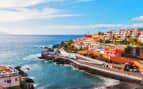 Puerto Santiago Tenerife in the Spanish Canary Isl