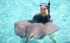 Swimming with Sting Rays in the Caribbean