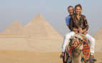 Uniworld River Cruises Camel ride in Giza, Egypt