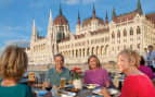 Guests dining on Viking Akun in Budapest