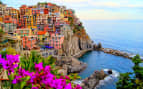 Village of Manarola on the Cinque Terre Coast of I