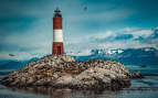 Les Eclaireurs Lighthouse off the Argentine Coast