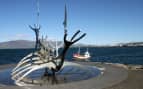 Viking monument in Reykjavik, Iceland