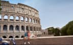 Couple at the Colosseum in Rome