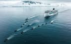 Viking Expeditions Ship on Antarctica Sea