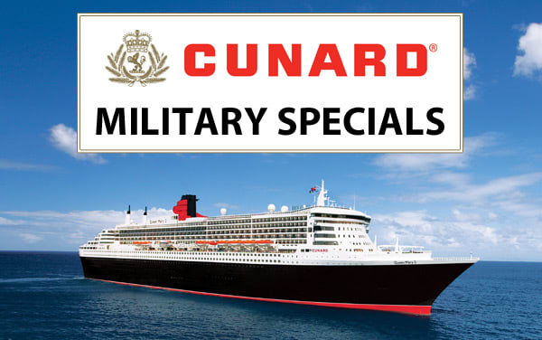 Cunard: up to $250 Onboard Credit for Military