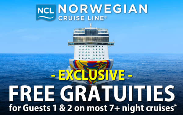 Norwegian: FREE Pre-paid Gratuities*