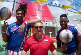 Harlem Globetrotters - Courtesy of Carnival Cruise Line