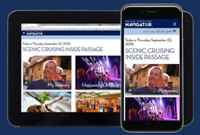 Navigator App - Courtesy of Holland America Line