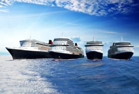 Cunard's Four Ships - Courtesy of Cunard Line