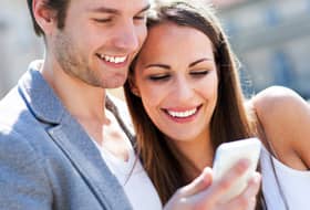 Couple with Smartphone