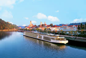 Viking Longship in Passau - Courtesy of Viking Cruises