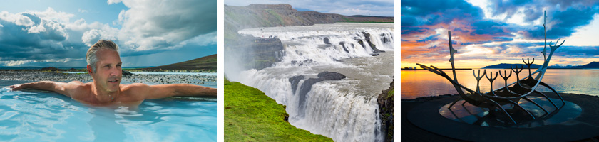 Iceland Geothermal Pools, Waterfalls and Scenery