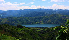 Lake within the jungle in Samana