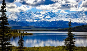 Denali National Park in Alaska with Cosmos