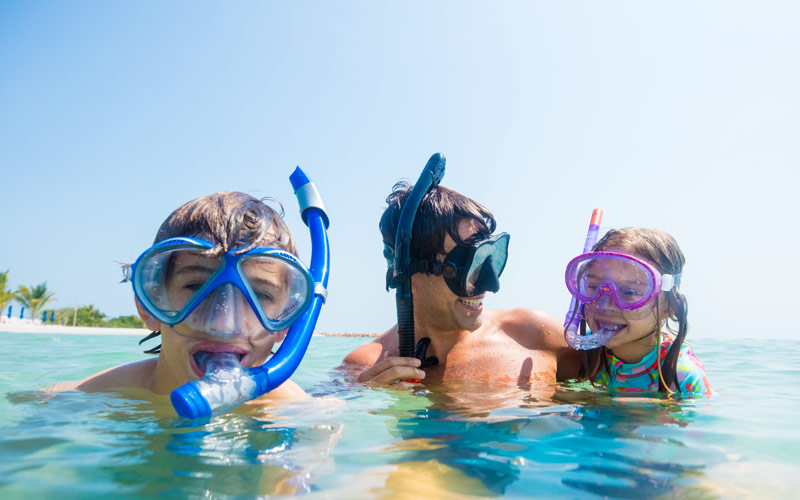 Snorkeling at Harvest Caye Private Island with Norwegian Cruise Line