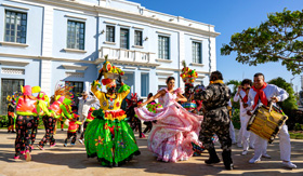 Carnival dancers in Barrnaquilla