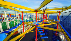 Ropes course on Norwegian Breakaway