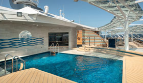 Yacht Club pool on MSC Euribia